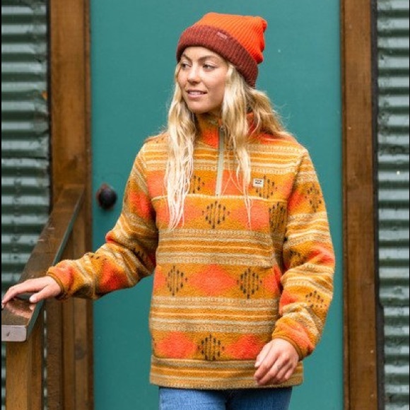 🌴🔆BILLABONG- BOUNDARY MOCK HALF ZIP JACKET - Picture 6 of 16